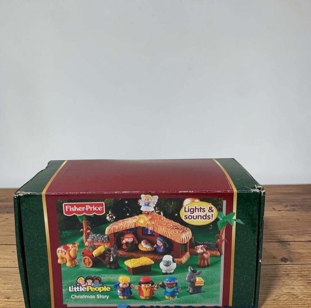 Fisher-Price Little People Christmas Story Deluxe Nativity Set with Lights & Sou
